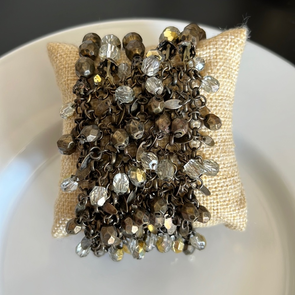 Bracelet - Stretch with beads- 5 strands- NWOT
